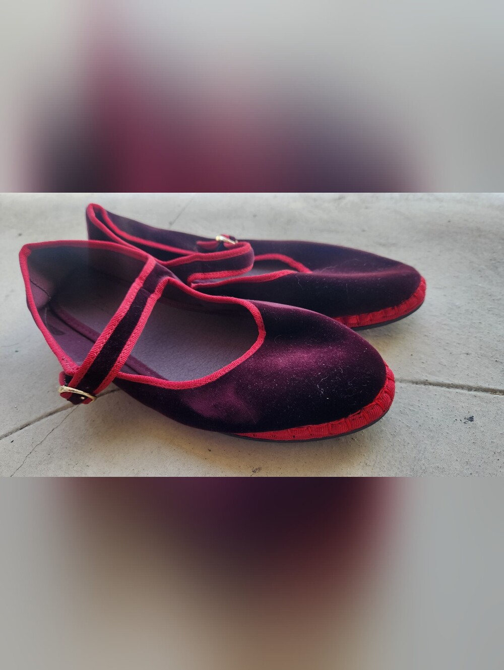Flabelus Mary Jane Velvet Slipper